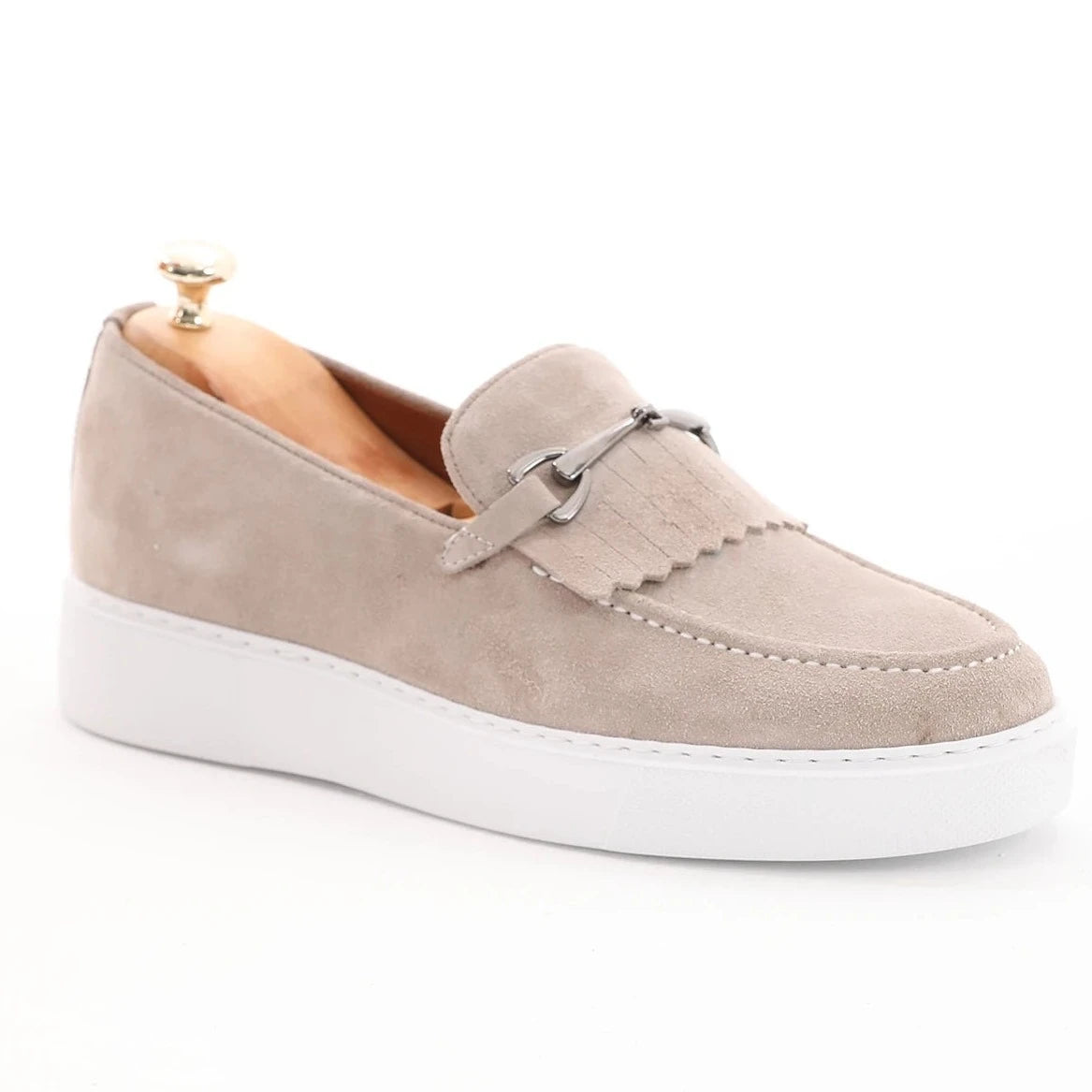 Beige Suede Casual Wear F-126