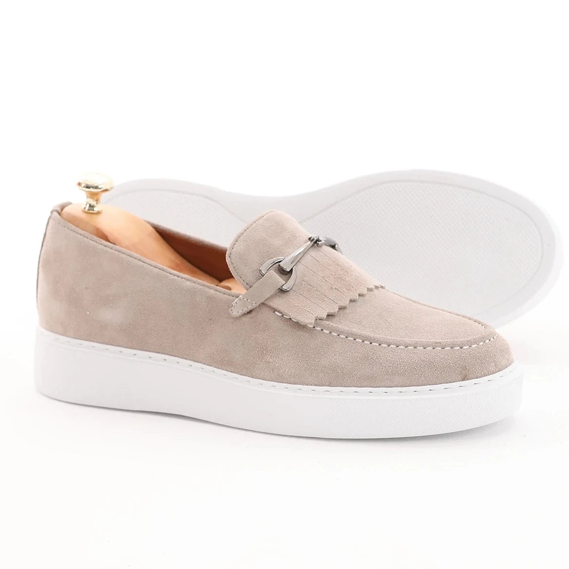 Beige Suede Casual Wear F-126