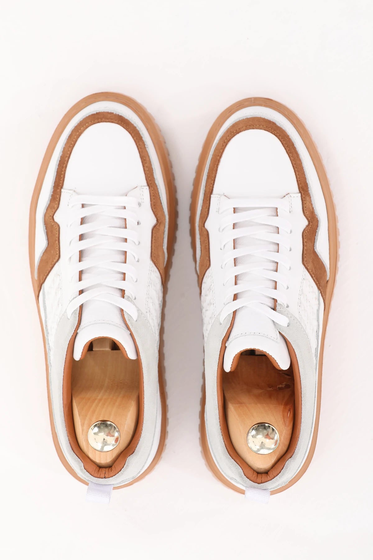 Beige Brown Sneakers