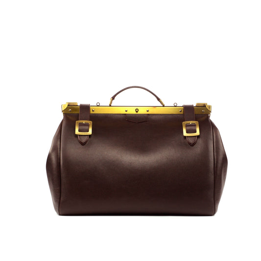 Dark Brown Painted Full Grain Doctor Bag