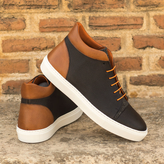 Pebble Grain High Top Sneaker