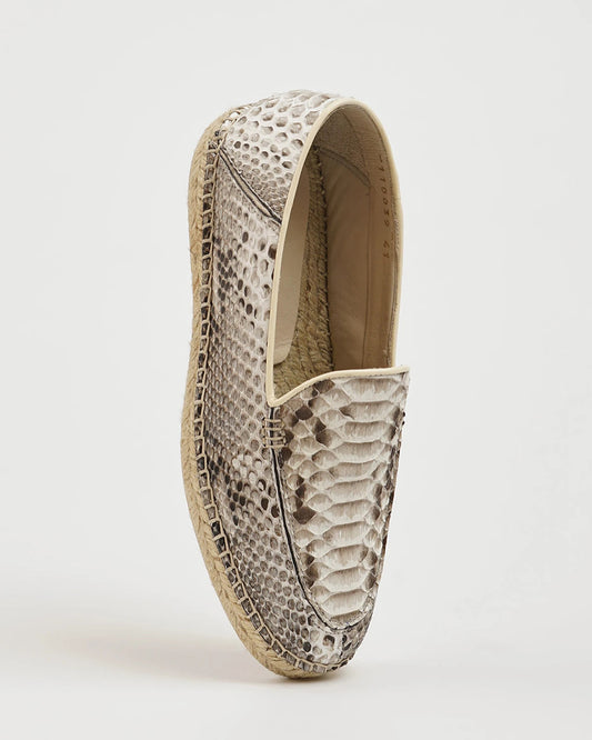 Python Leather Slip on