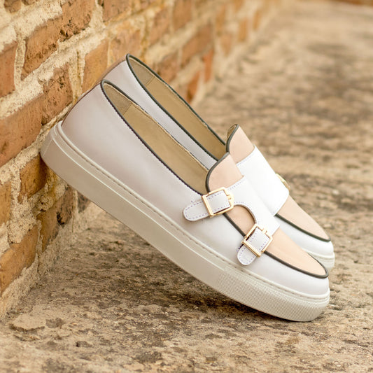Beige Calf Monk Sneaker 5872