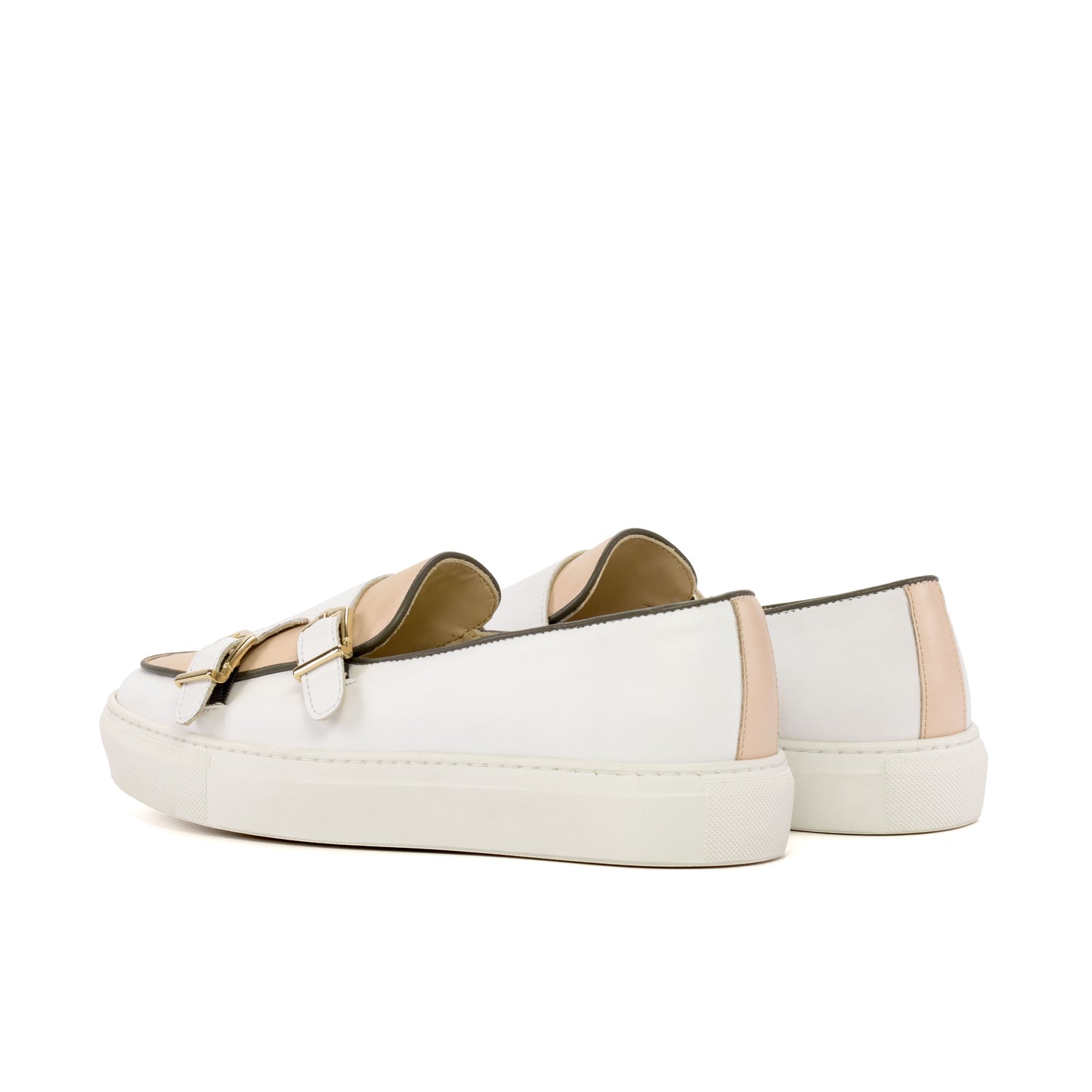 Beige Calf Monk Sneaker 5872