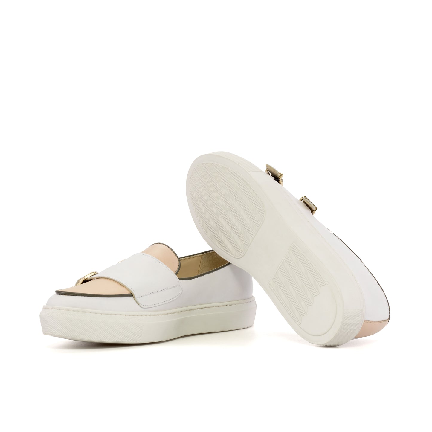 Beige Calf Monk Sneaker 5872