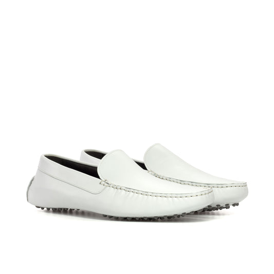 All White Driving Loafer 5883