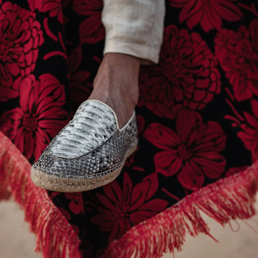 Python Leather Slip on