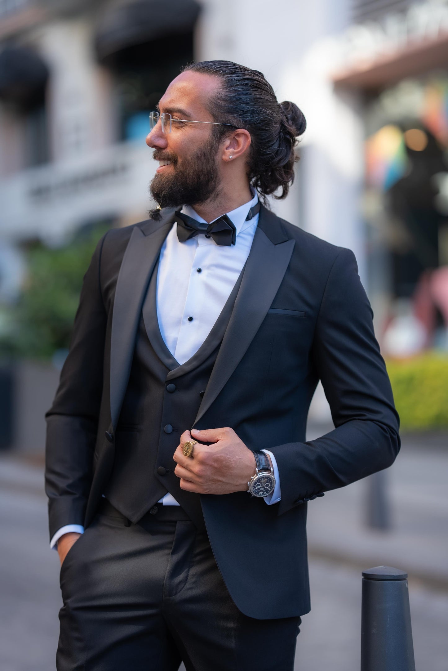 Black Slim Fit Men's Tuxedo Suit Exclusive