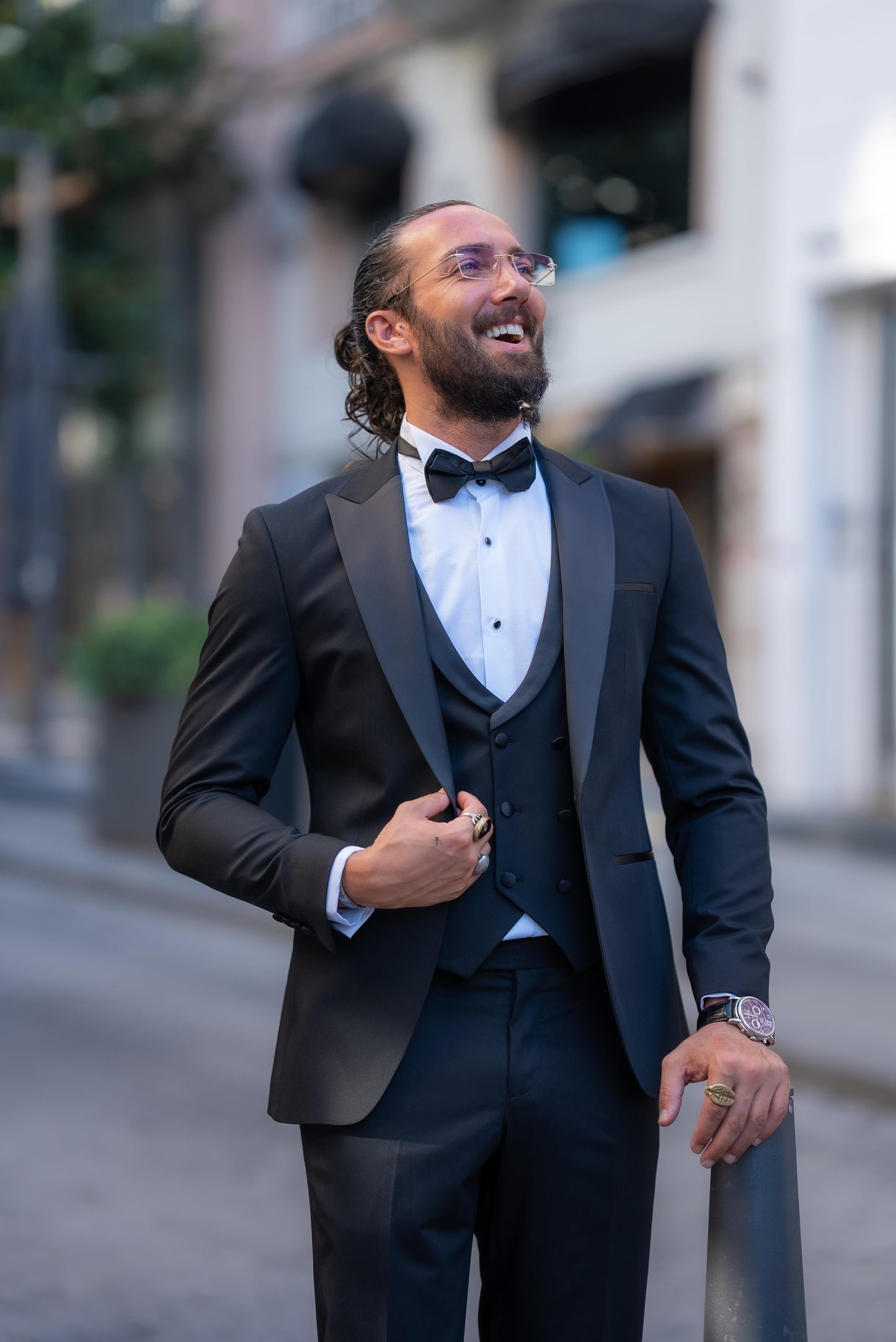 Black Slim Fit Men's Tuxedo Suit Exclusive