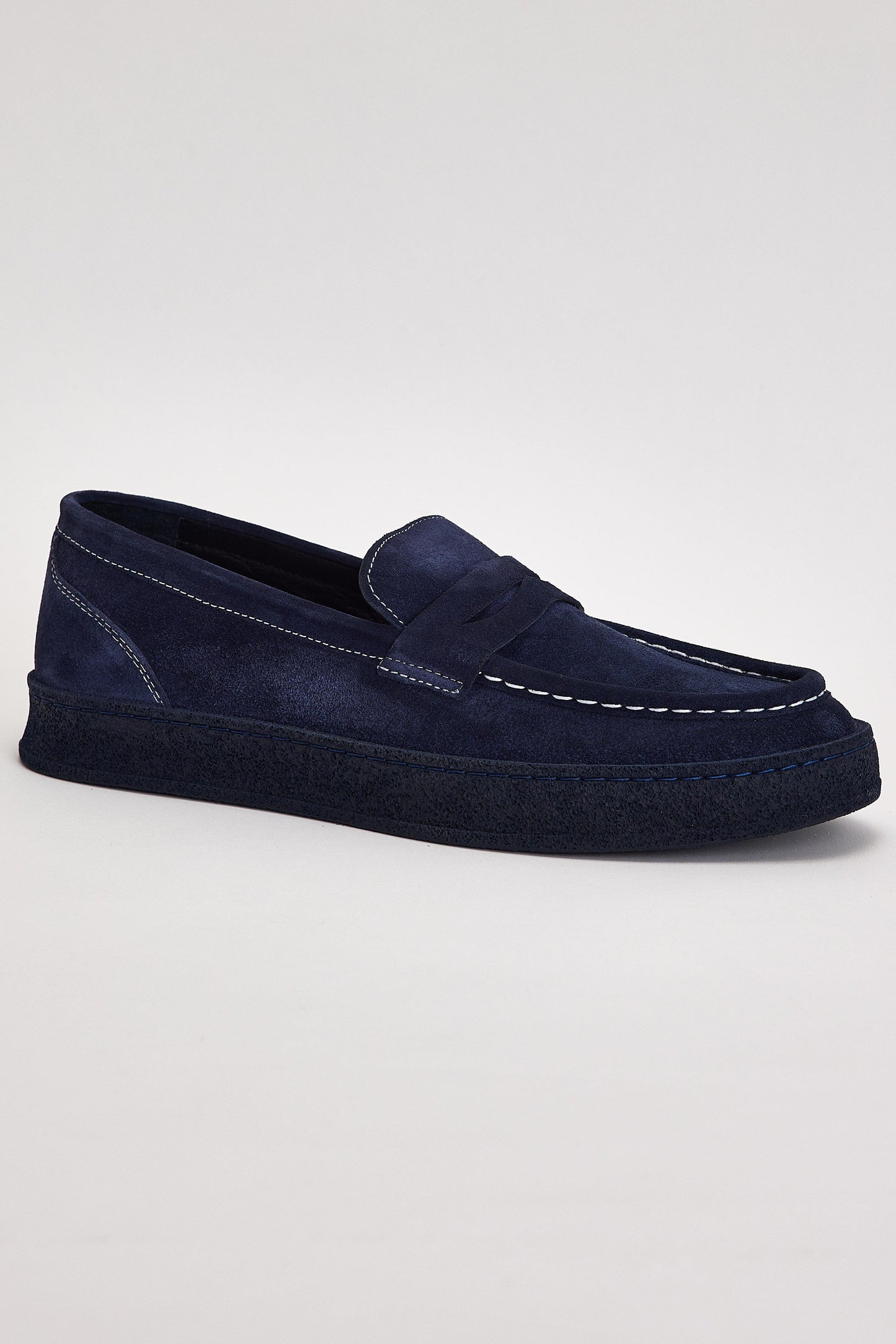 Blue Suede Casual Loafer