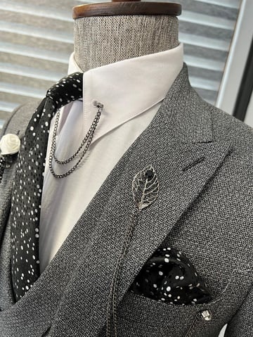 Dovetail Collar Bag Pocket Suit
