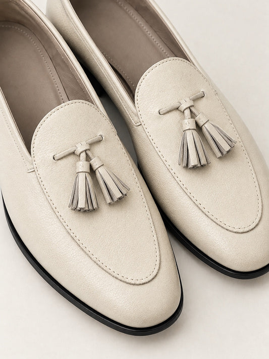 Leather Tassel Loafers