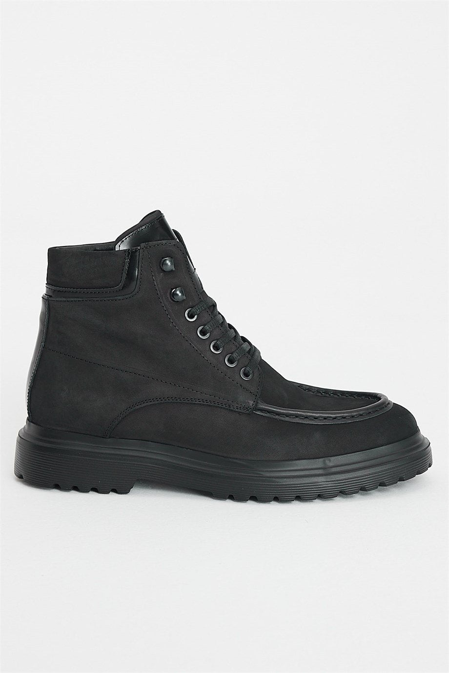 Black Nubuck Boots