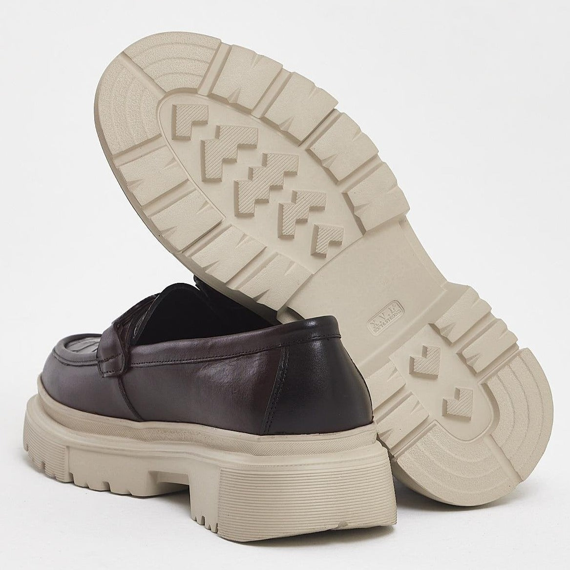 Brown Croc Chunky Loafer