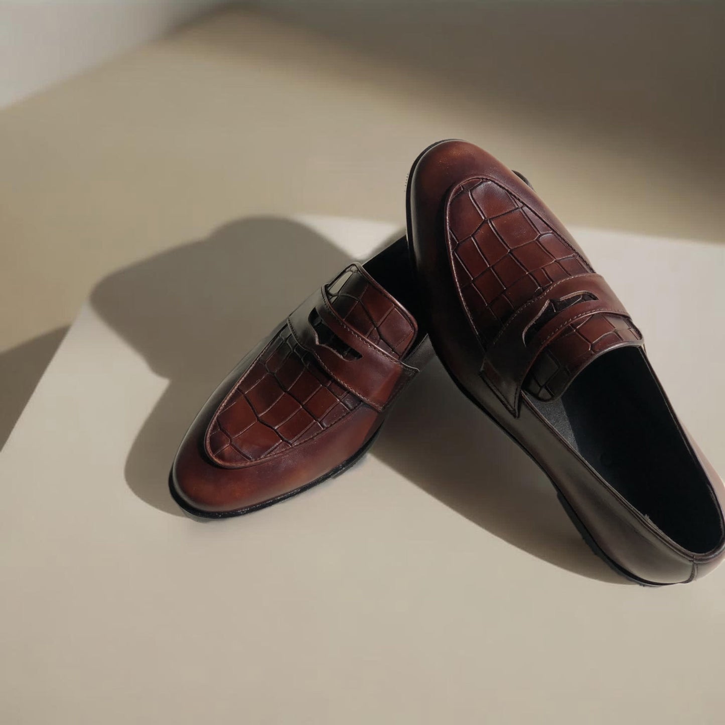 Brown Penny Loafer-AL51