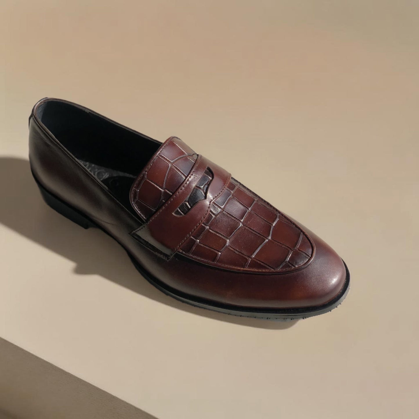 Brown Penny Loafer-AL51