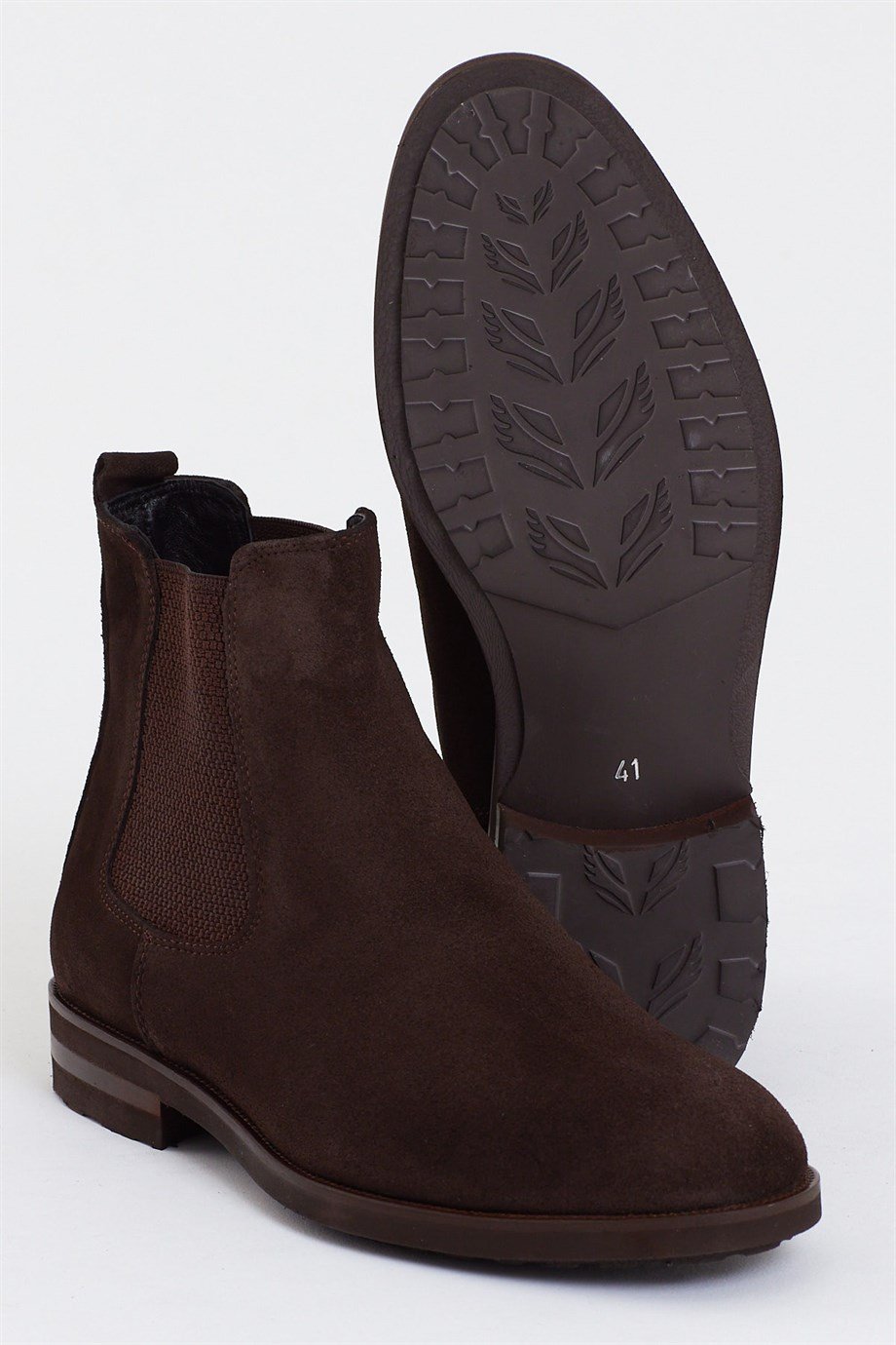 Brown Suede Chelsea Boots