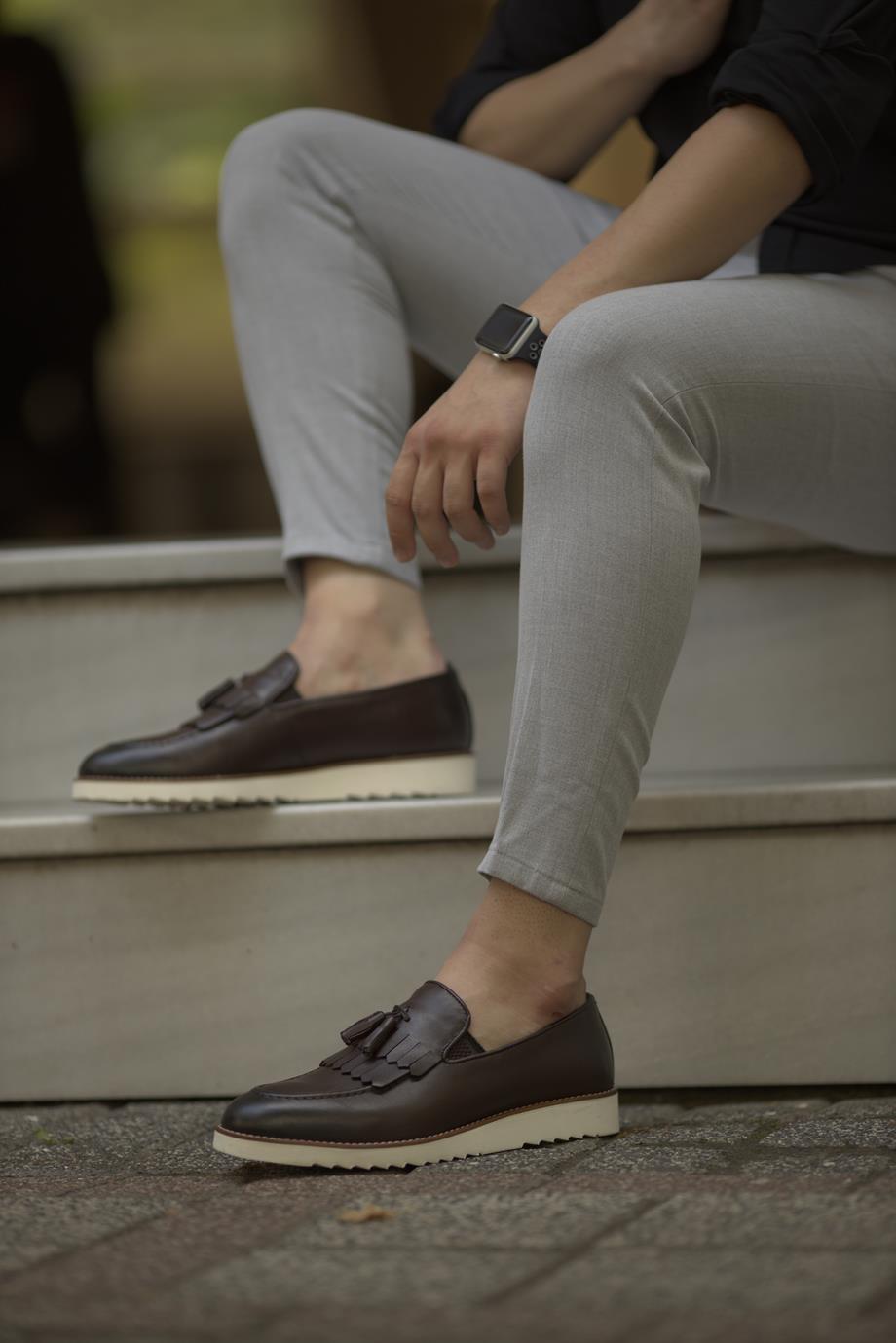 Brown Kiltie Tassel Loafer