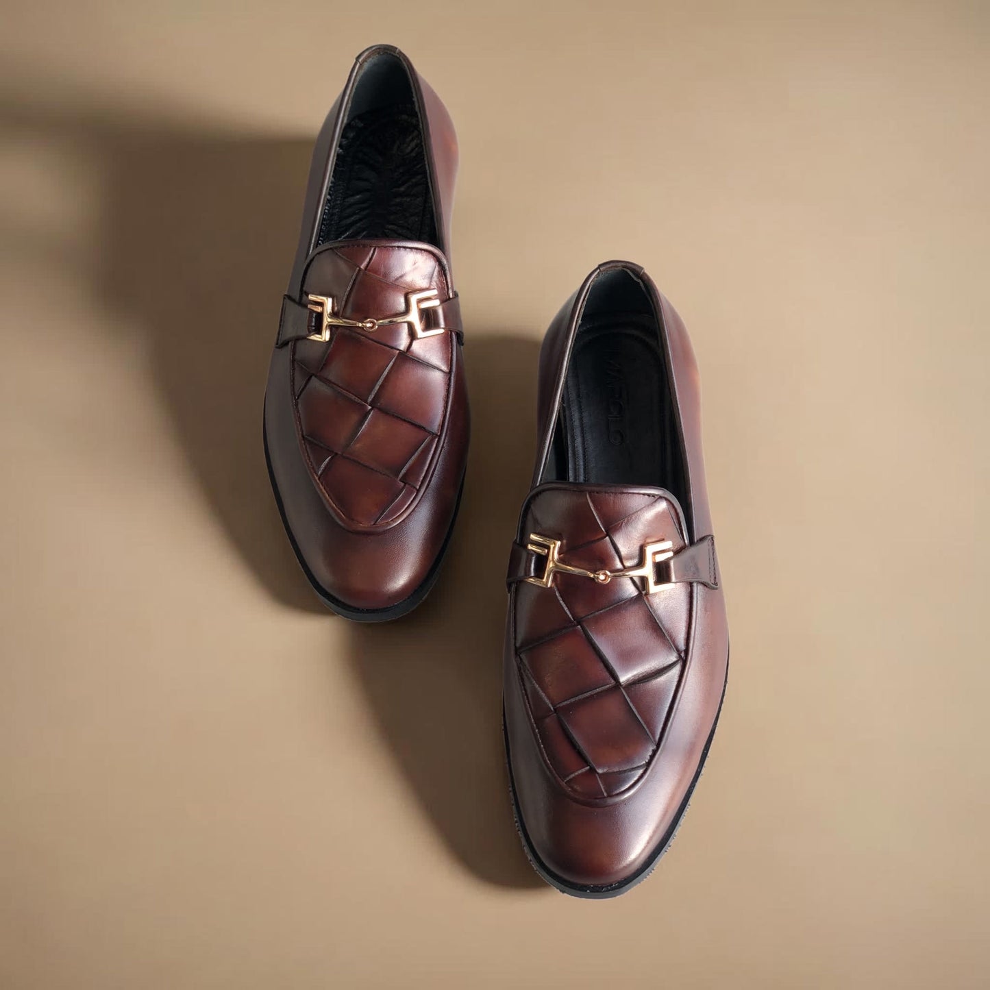 Brown Vamp Big Knitted Loafer-AL49