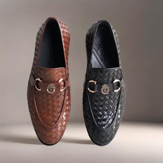 Brown Fully Knitting Loafer-AL55