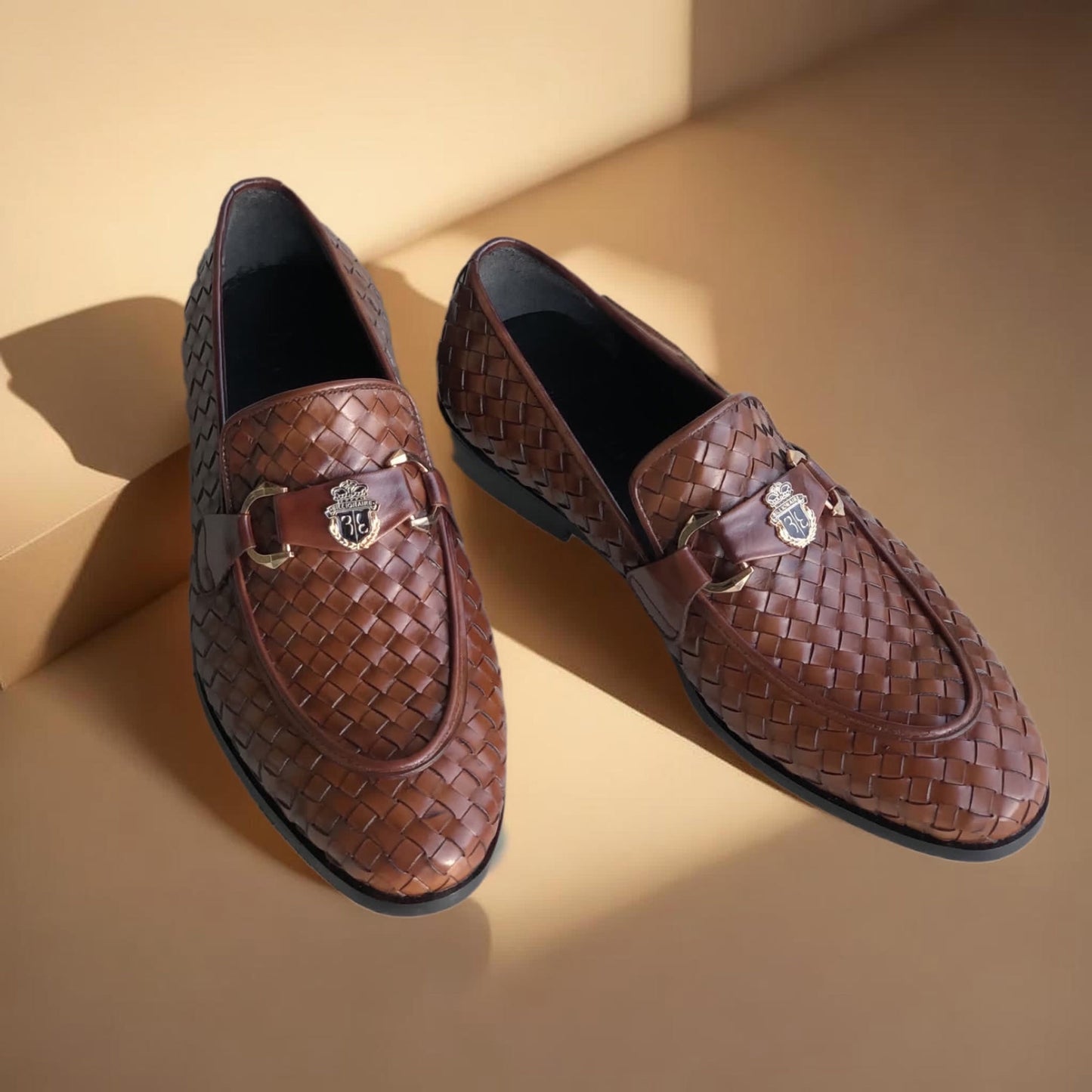 Brown Fully Knitting Loafer-AL55