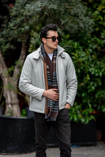 silver jacket