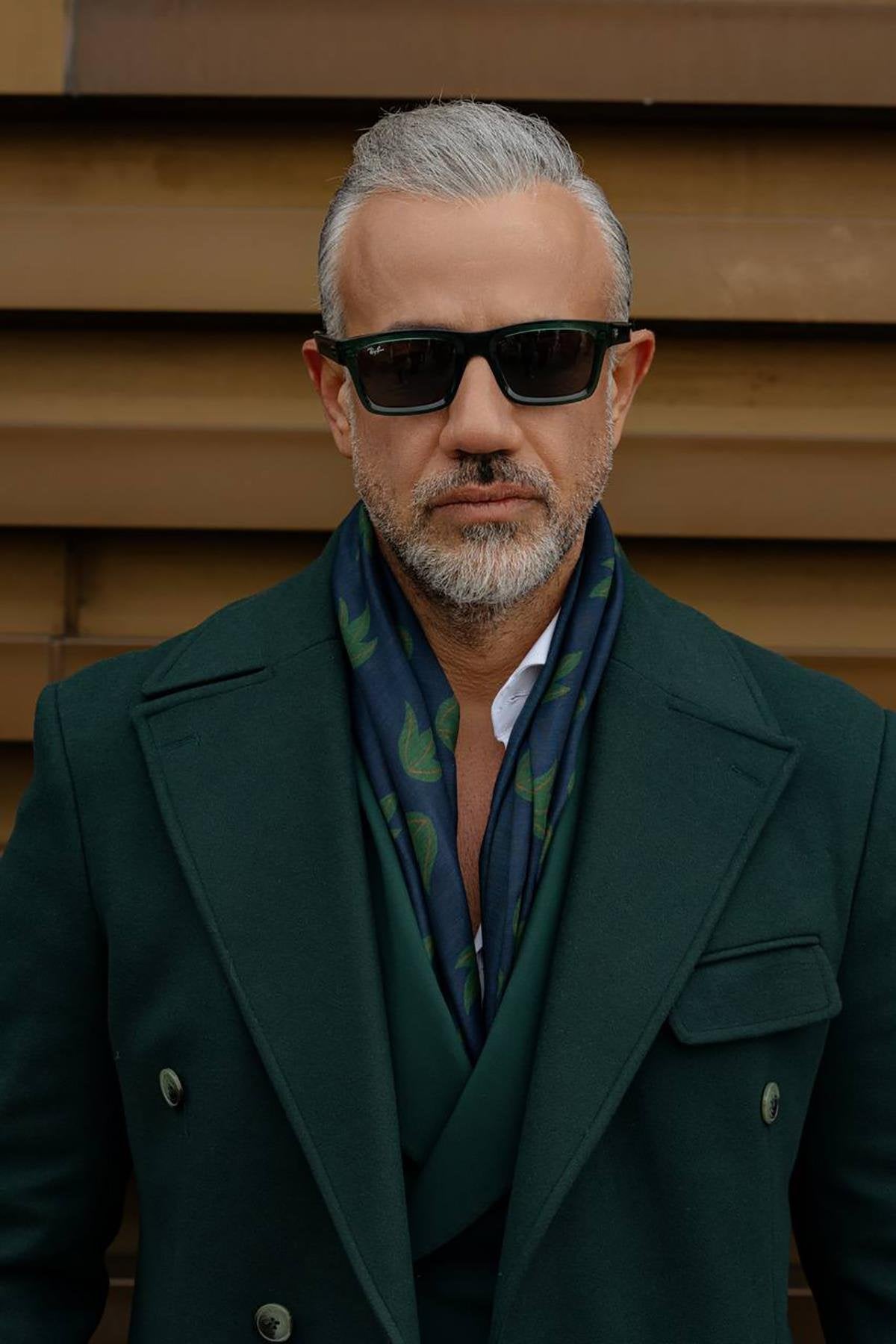 Emerald Bag Pocket Long Coat