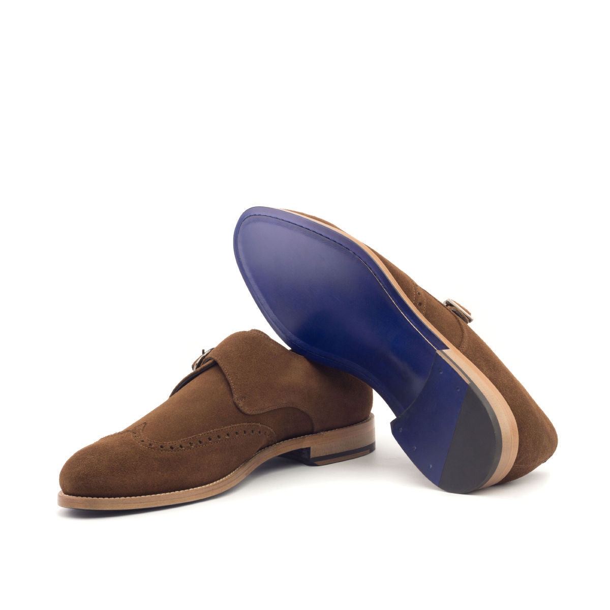 Single Monk Suede Wingtip