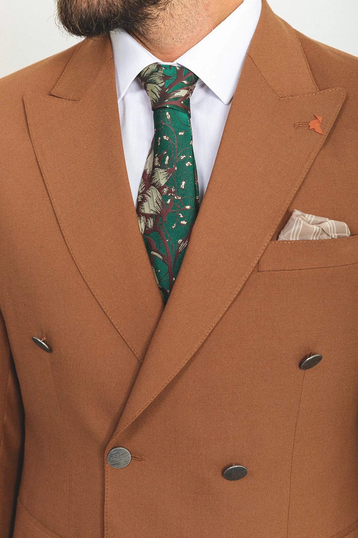 Tile Double Breasted Premium Men's Suit