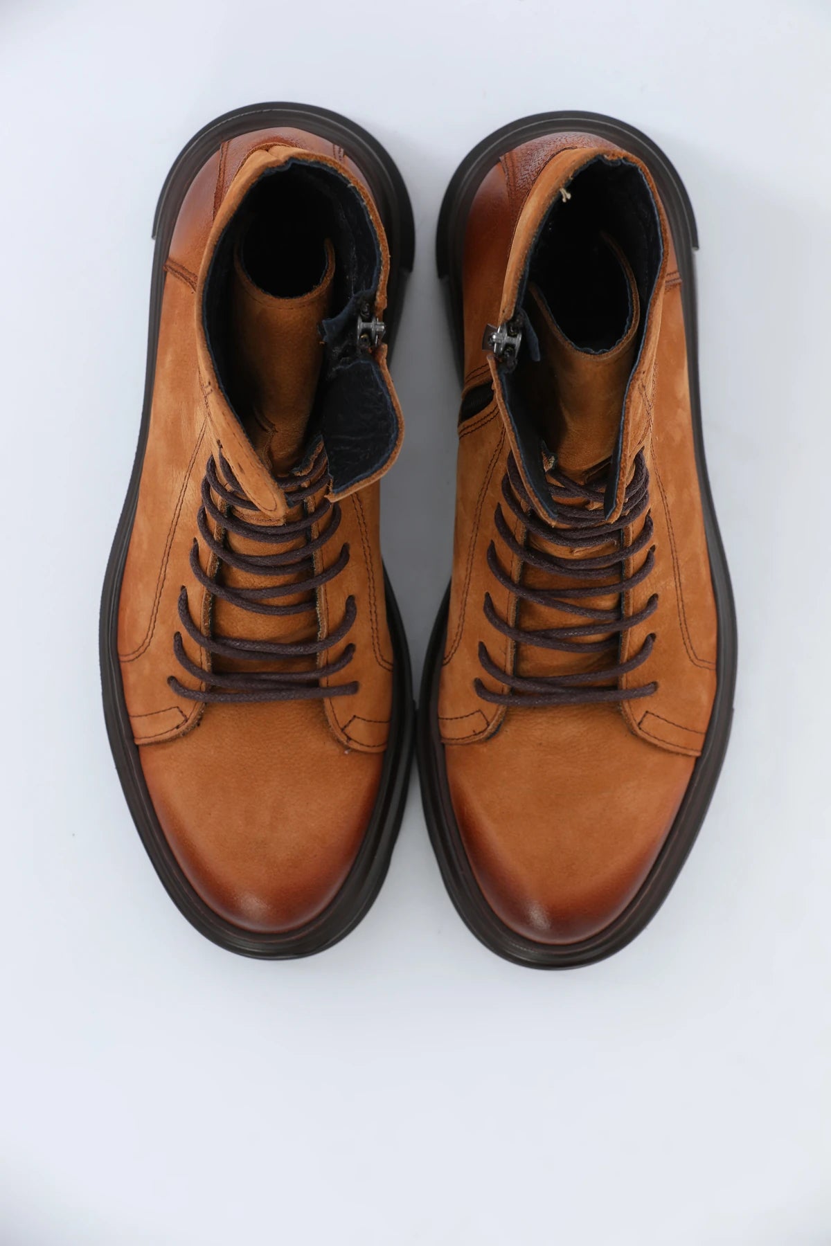 Tan Nubuck Leather Boots FB-0333