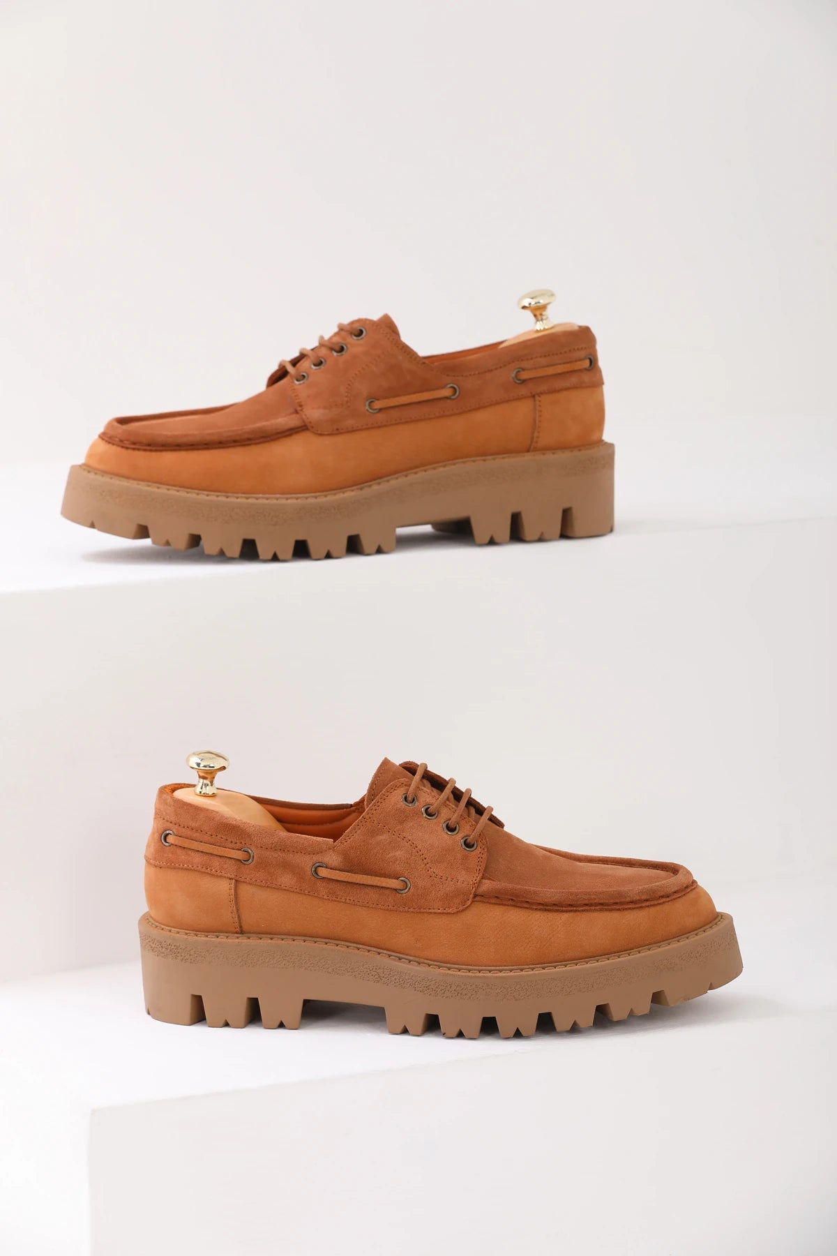 Camel Suede Chunky Savio-512