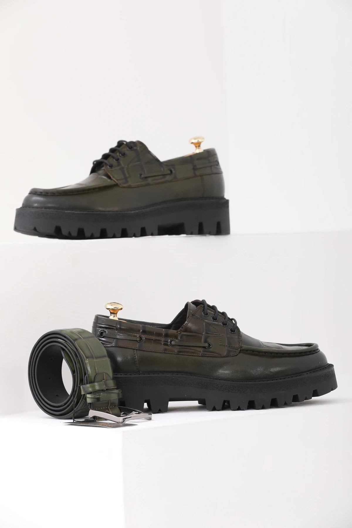 Khaki Croc Chunky Savio-512