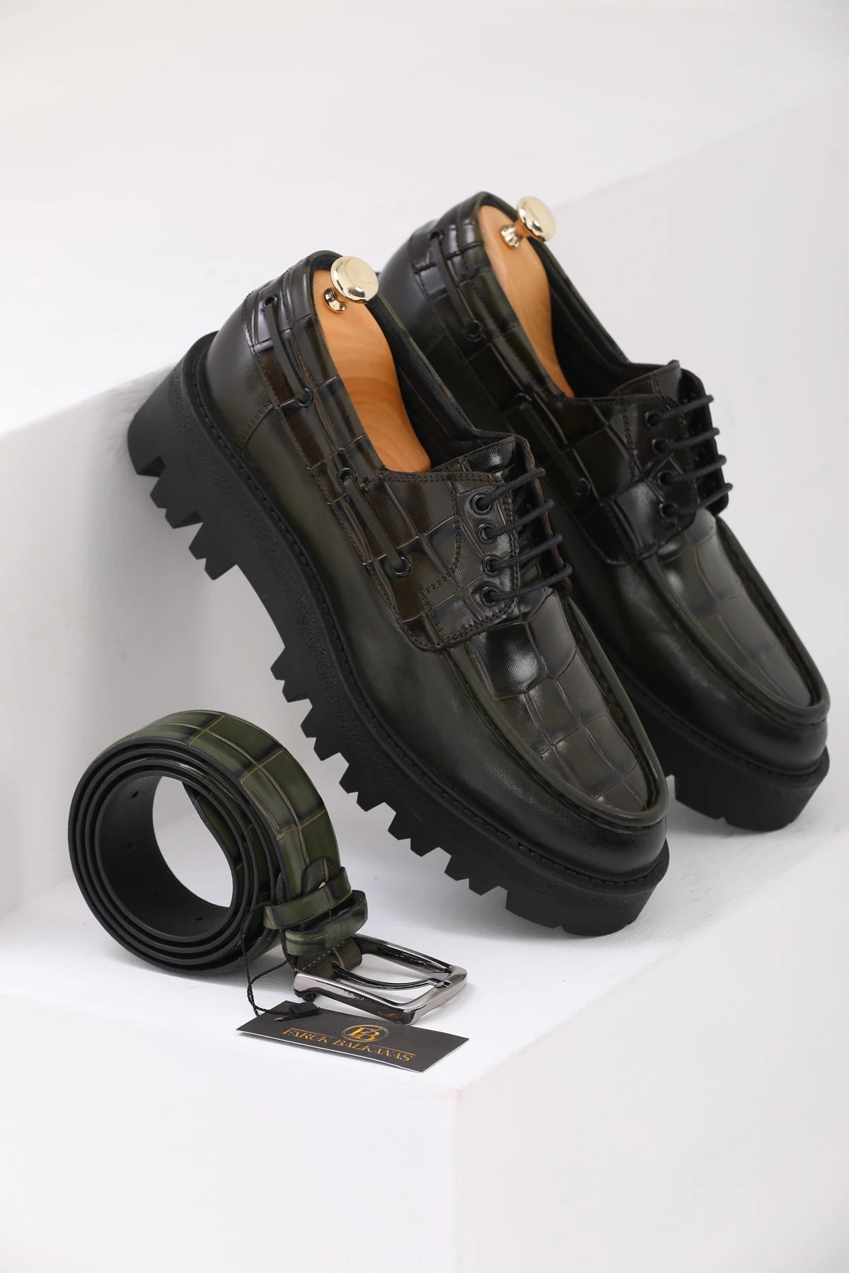 Khaki Croc Chunky Savio-512