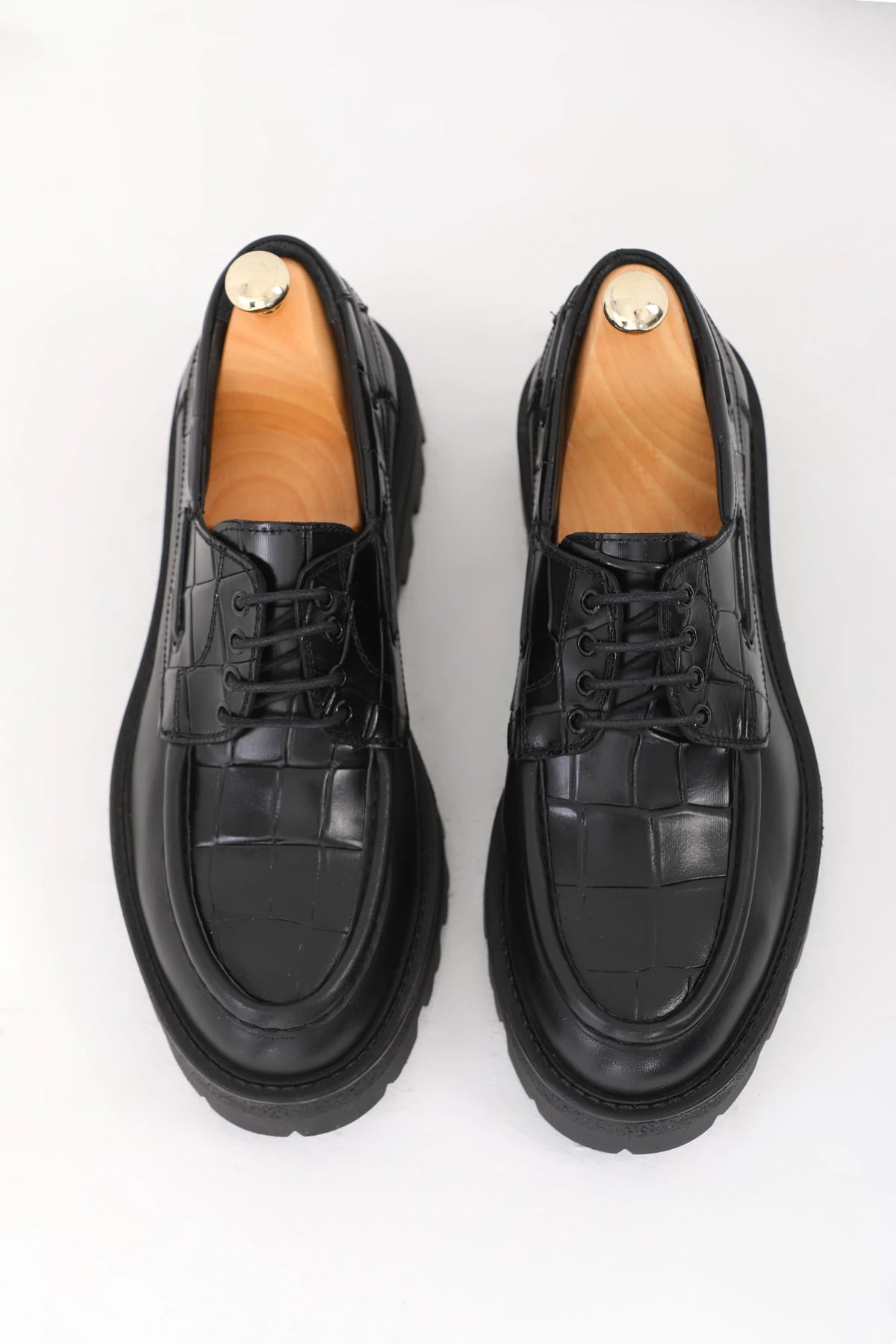 Black Croc Chunky Savio-512