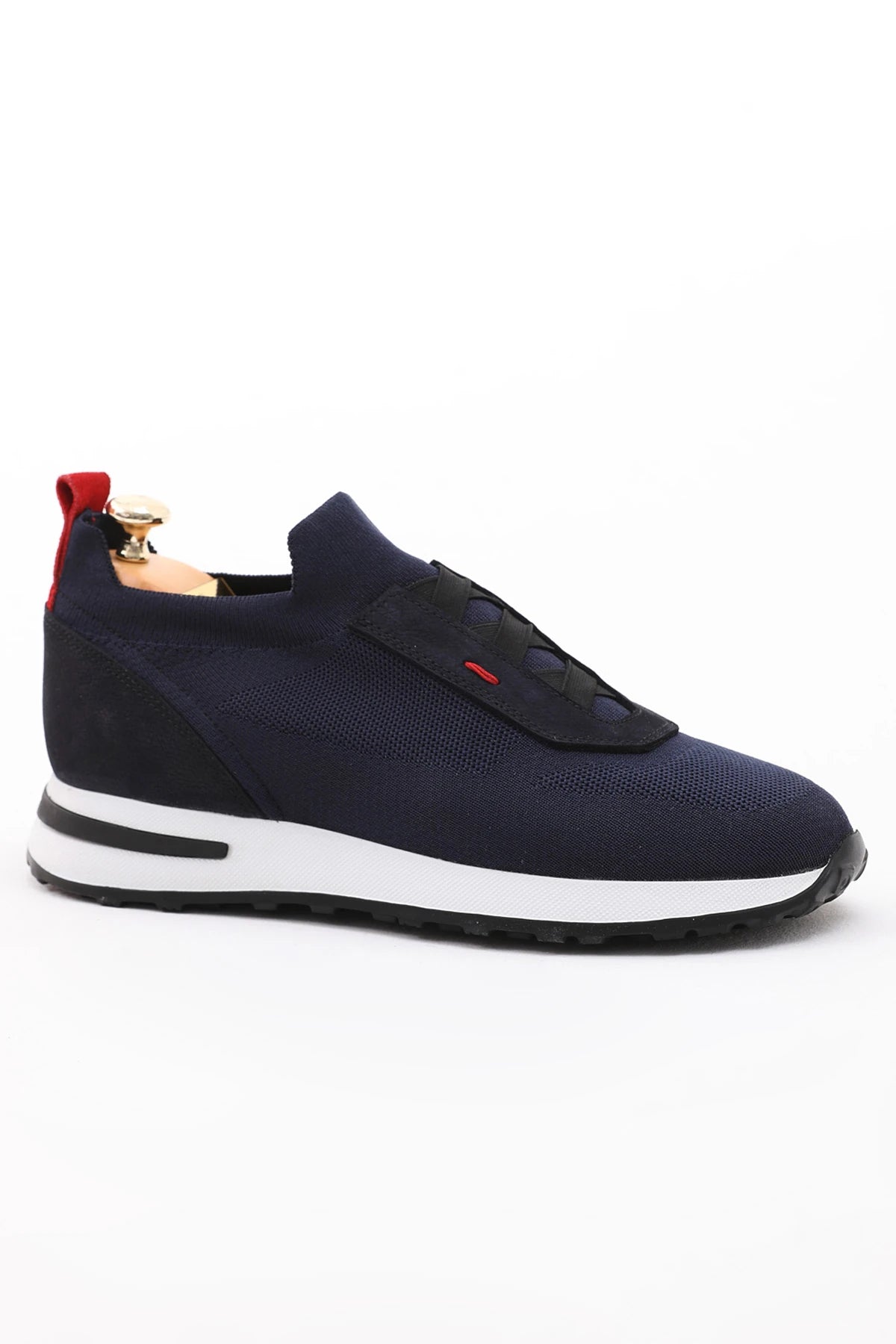 Blue Knitted Casual Runners