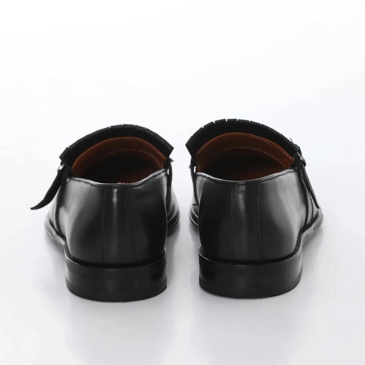Black Killtie Side Buckle Loafer