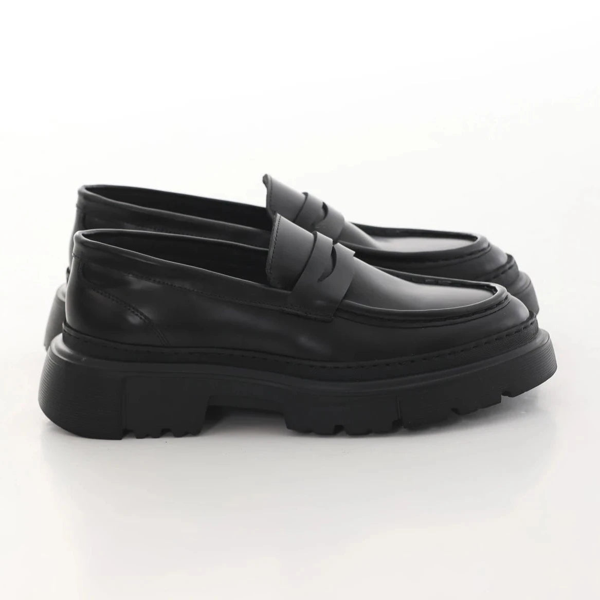 Black Calf Penny Chunky F-416