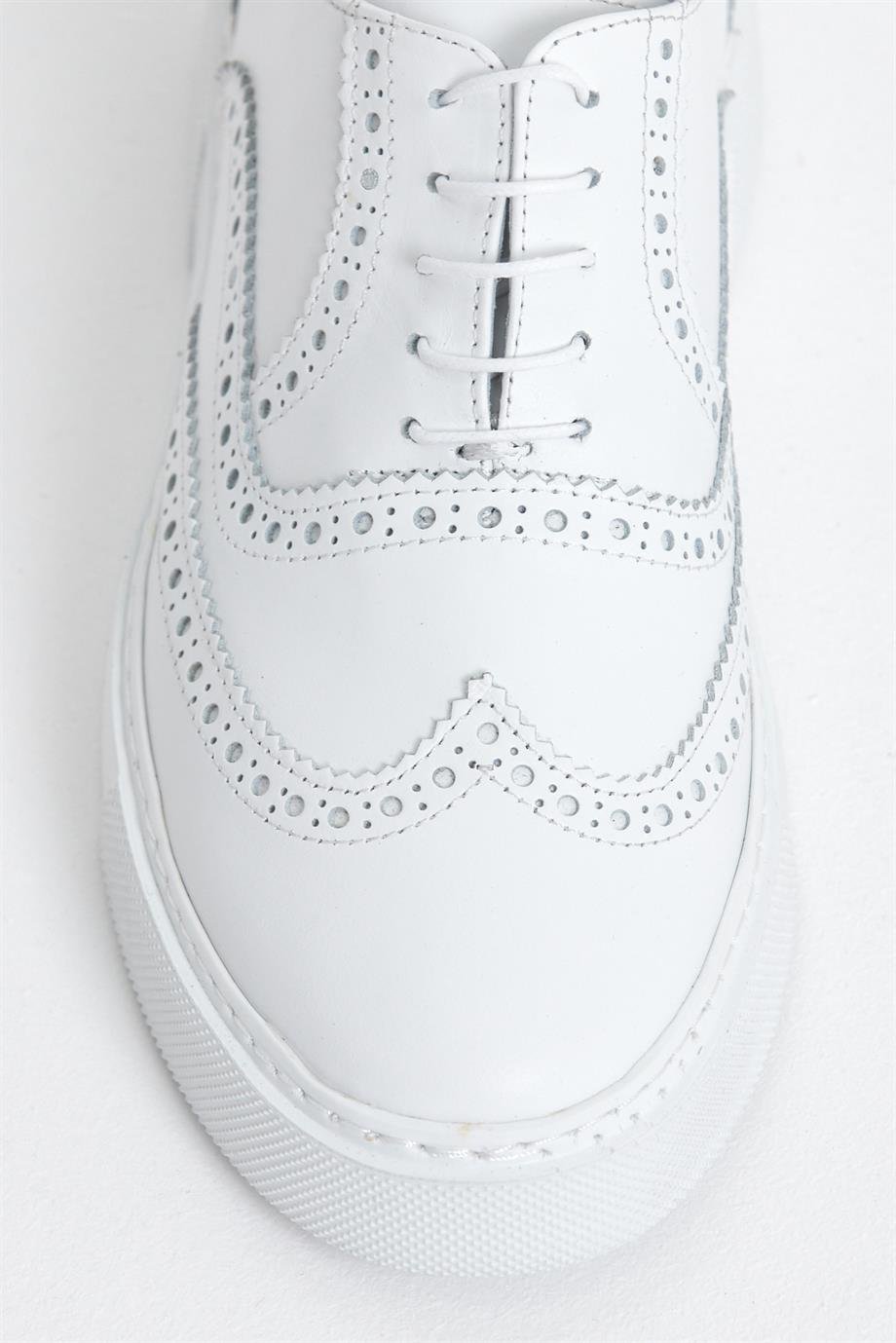 White Wingtip Sneaker