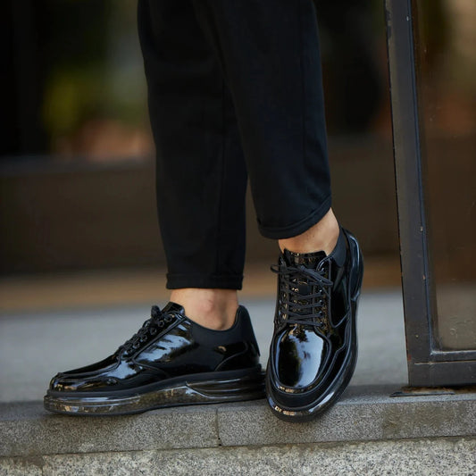 Black Patent Sneakers