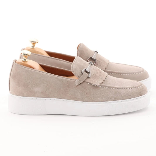 Beige Suede Casual Wear F-126