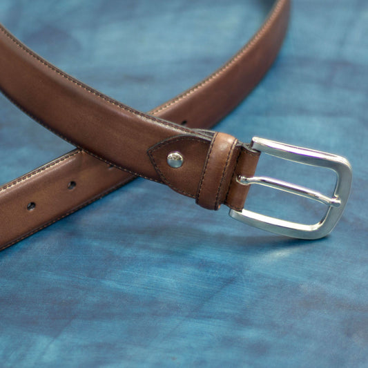 Dark Brown Painted Calf Hampton Belt