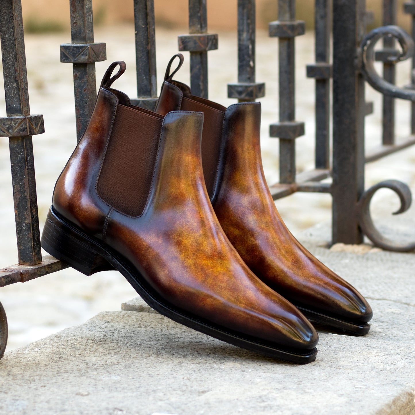 Fire Museum Patina Chelsea Boots