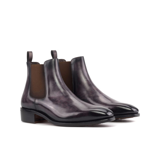 Aubergine Patina Chelsea Boots