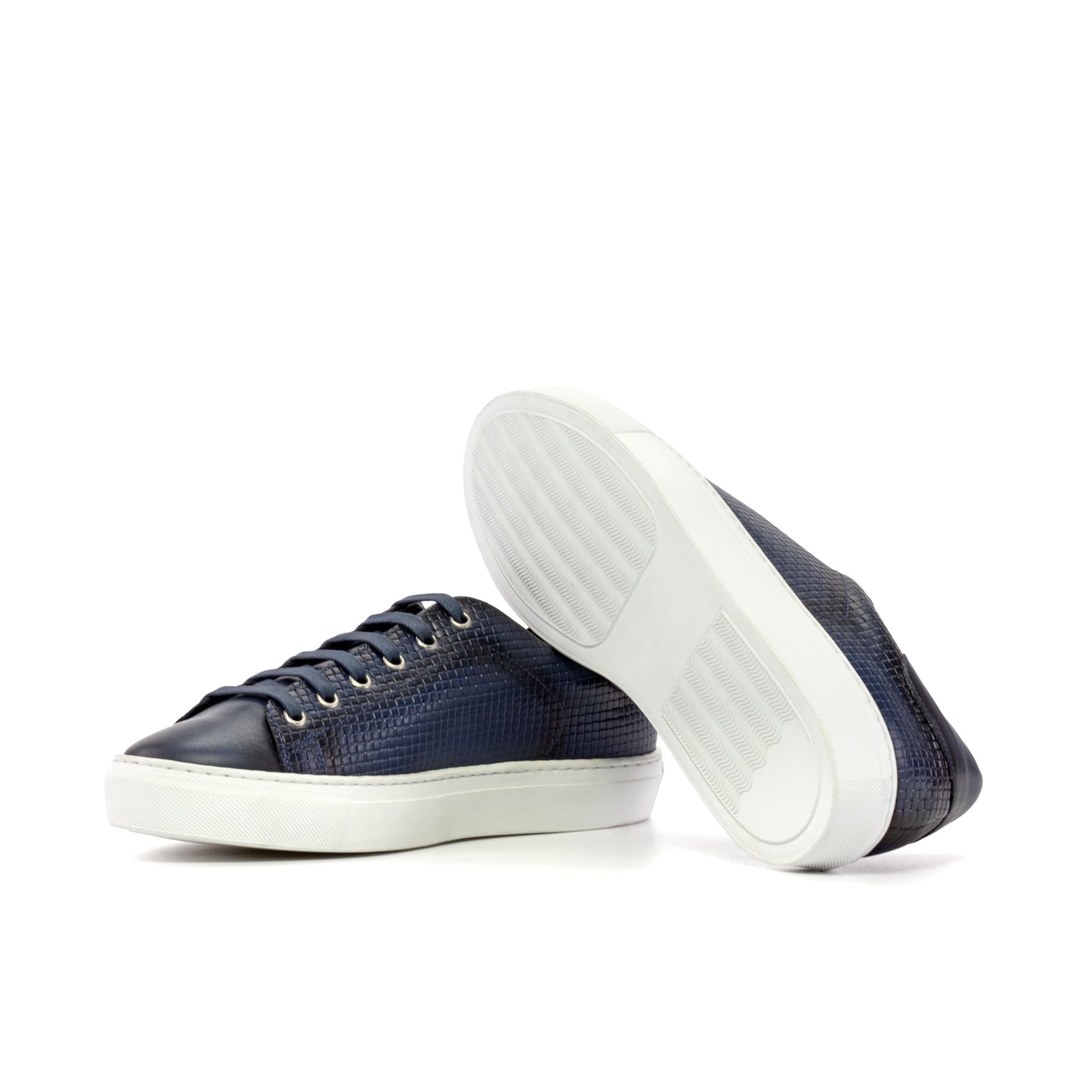 Navy Blue Burnish Sneaker 5842