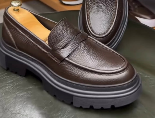 Brown Mild Leather Chunky