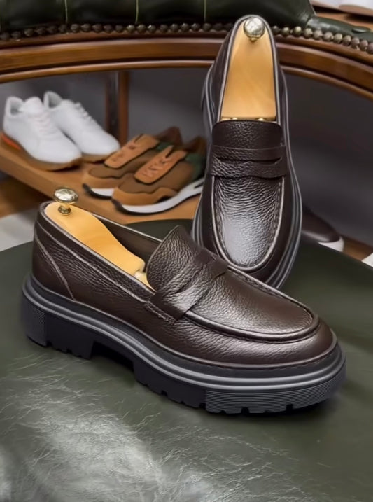 Brown Mild Leather Chunky