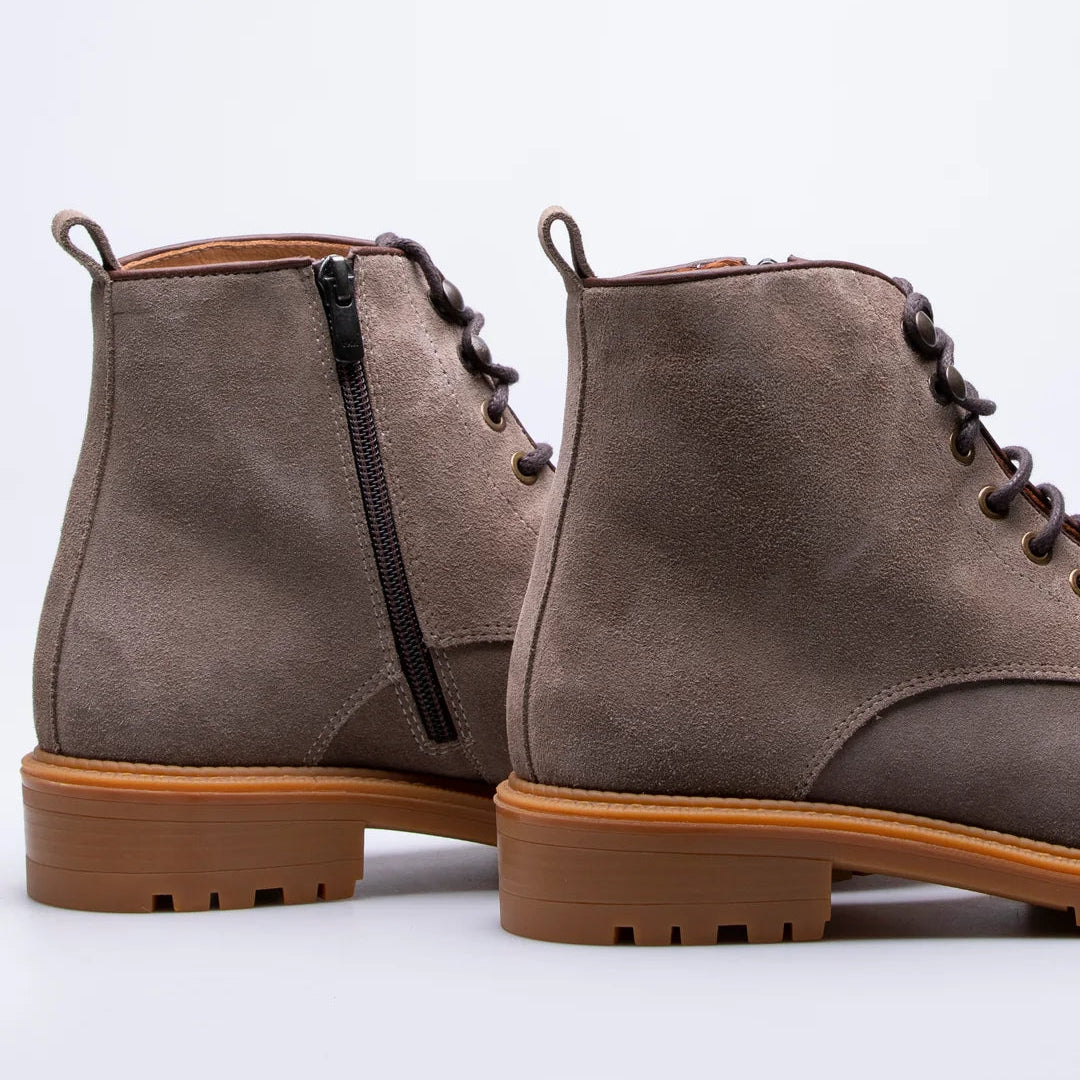 BEIGE MARTIN Hook Detail Military Desert Boots