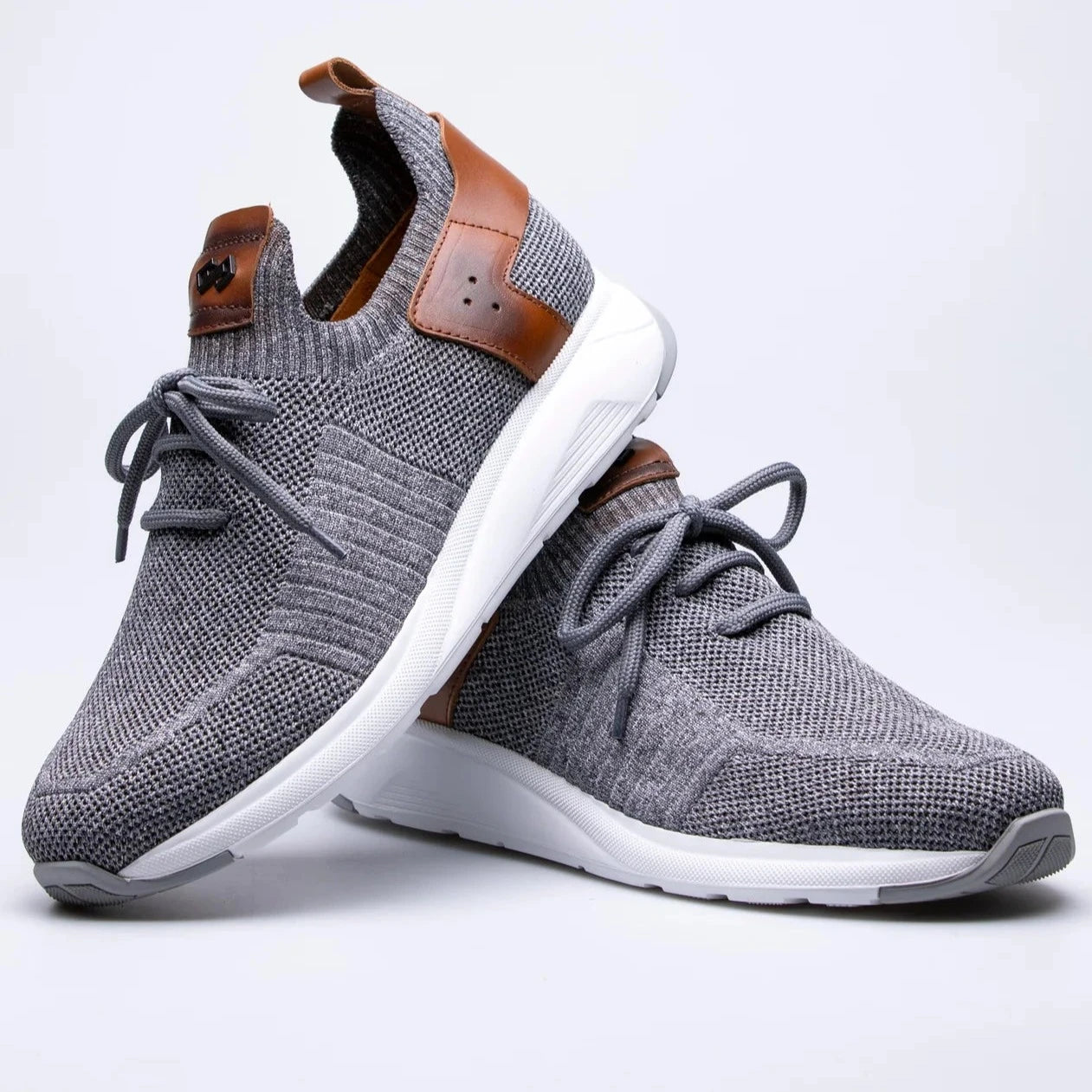 Grey Knitted Runners