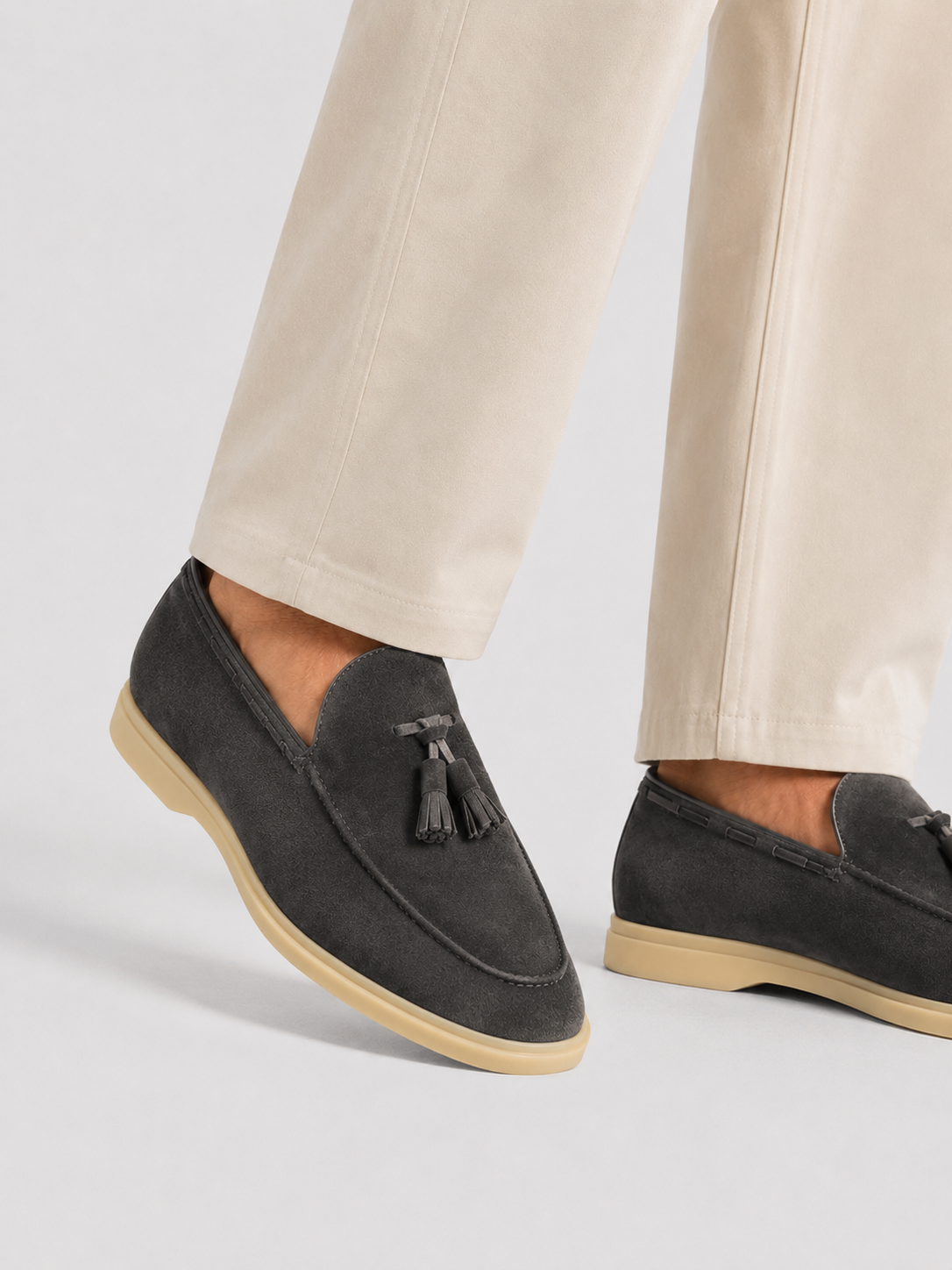 Suede Tassel Loafers