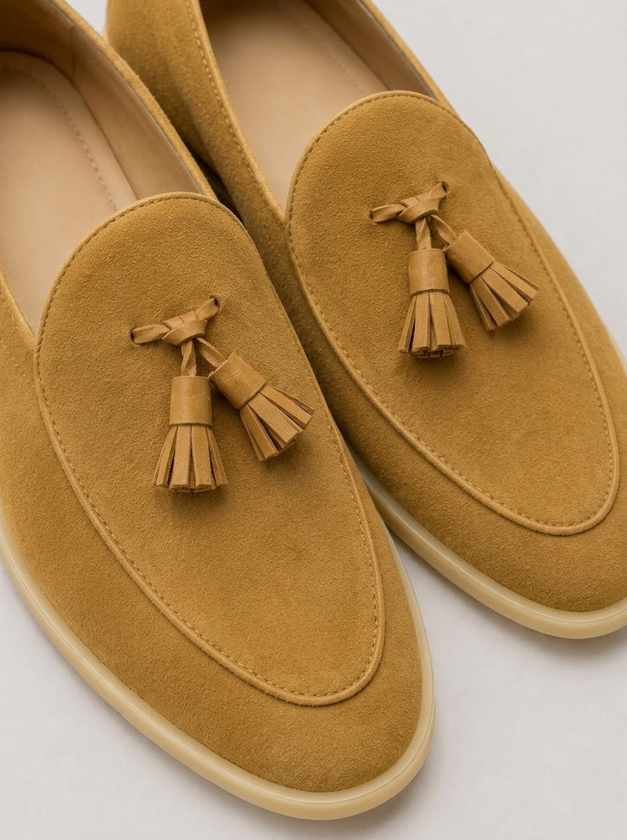 Suede Tassel Loafers